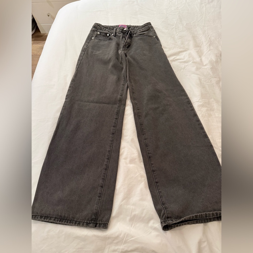Edikted Black Wide-Leg Women's Jeans